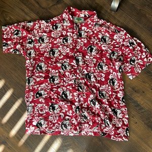 Men’s FSU Button Shirt Hawaiian Tropical Medium